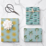 ビーチパーティー パームの木 魚 太陽 かわいい オーダーメイド ラッピングペーパーシート<br><div class="desc">オーダーメイドのラッピングペーパー！あなたのための手作りアート！海辺のビーチのようなウェディングシャワー、バチェロレッテパーティー、エンゲージメントパーティー、誕生日などのイベントにぴったり。</div>