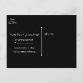 ビーチパーティー パームツリー 熱帯 白 ホット ヴィンテージ 案内ポストカード (裏面)