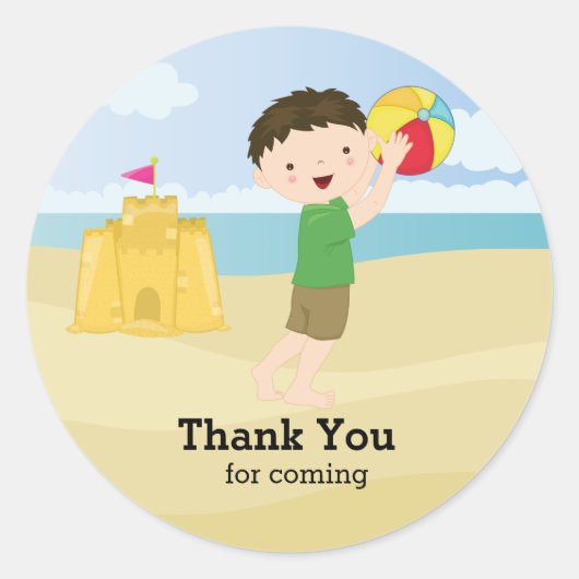 ビーチパーティー ラウンドシール (正面)