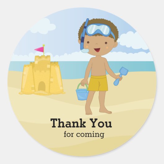 ビーチパーティー ラウンドシール (正面)