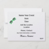 ビーチパーティー - 卒業式 - 女の子の時間 招待状 (裏面)