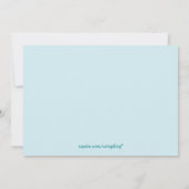 ビーチパーティー 招待状 (裏面)