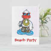 ビーチパーティー 招待状 (スタンド正面)