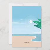 ビーチパーティー 招待状 (裏面)