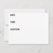 ビーチパーティー! 招待状 (裏面)