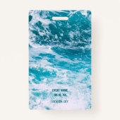 ビーチパーティーVIPすべてのアクセスサマーパーティー バッジ (裏面)