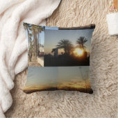 ビーチパームズアットサンセット クッション (ブランケット)