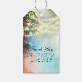 ビーチパームズウォータ結婚ーカラーズサンキュー ギフトタグ