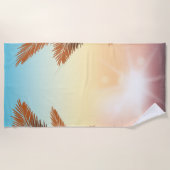 ビーチパームズサンセット ビーチタオル (正面)
