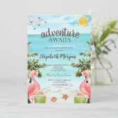 ビーチパームズピンクフラミンゴスカクテル 招待状 (スタンド正面)