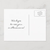 ビーチパームズヴィンテージ搭乗券を保存する日付 案内ポストカード (裏面)