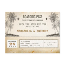 ビーチパームズヴィンテージ搭乗券を保存する日付