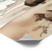 ビーチパームツリーズアートプリントポスター ポスター (角)