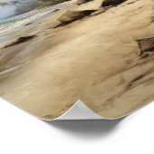 ビーチパームツリーズアートプリント旅行ポスター ポスター (角)