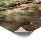 ビーチパームツリーズアートプリント旅行ポスター ポスター (角)