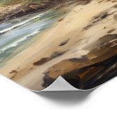 ビーチパームツリーズアートプリント旅行ポスター ポスター (角)