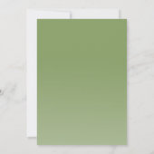 ビーチパームツリーズグリーン銅エレガント目的地 招待状 (裏面)