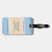 ビーチパームツリーズハンモックチリングアウト ラゲッジタグ (裏面横)