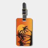 ビーチパームツリーズラゲッジタグ ラゲッジタグ (正面縦)