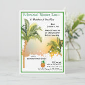 ビーチパームツリーズリハーサルディナー 招待状 (スタンド正面)