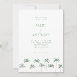 ビーチパームツリーズ結婚式招待状 招待状