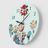 ビーチパームツリーデザイン243 ラージ壁時計 (傾斜)