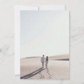 ビーチパームツリートロピカルデスティネーションウェディング セーブザデート (裏面)