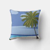 ビーチパームツリーバケーションハウス クッション (裏面)