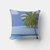 ビーチパームツリーバケーションハウス クッション (正面)