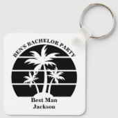 ビーチパームツリーバチュラーパーティGroomsmen キーホルダー (裏面)