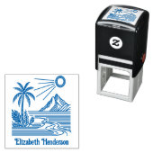 ビーチパームツリーマウンテン（オプション名） セルフインキングスタンプ (インサイチュ)