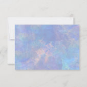 ビーチパームツリー ストリングライト 水彩画 レセプション 招待状 (裏面)