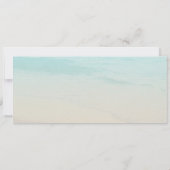 ビーチパームブライダルシャワー招待 招待状 (裏面)