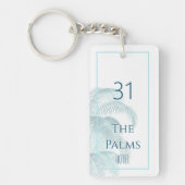 ビーチパームホテルルームナンバーキーチェーン キーホルダー (正面)