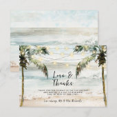 ビーチパームラブ＆サンキュー トロピカル サンキューカード (正面/裏面)