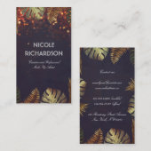 ビーチパーム離れとヴィンテージストリングライツシック 名刺 (正面/裏面)