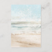 ビーチパームQRコード結婚の情報カード エンクロージャーカード (裏面)