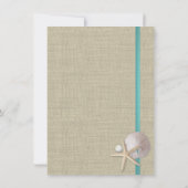 ビーチパールアンドレースアクア披露宴 招待状 (裏面)