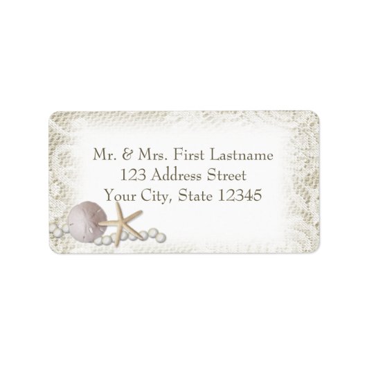 ビーチパール&レース ラベル (正面)