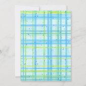 ビーチヒトタコのシーホース男の子の赤ちゃんシャワー 招待状 (裏面)