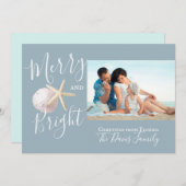 ビーチヒトデと砂ドルの写真 シーズンカード (正面/裏面)