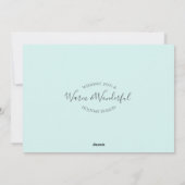 ビーチヒトデと砂ドルの写真 シーズンカード (裏面)