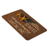 ビーチヒトデのカップルセーブザデートマグネット マグネット (右側)