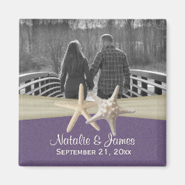 ビーチヒトデの写真 マグネット