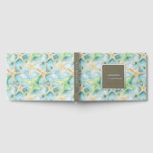 ビーチヒトデの水彩沿岸パターン ゲストブック (全面)