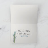 ビーチヒトデハッピーバースデー カード (内部)