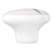 ビーチヒトデモダンイ貝青ホワイトバーンウッド セラミックノブ (側面)