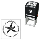 ビーチヒトデ差出人住所 セルフインキングスタンプ (インサイチュ)