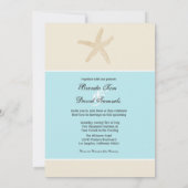 ビーチヒトデ結婚式招待状 招待状 (裏面)