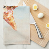 ビーチヒトデ青海水彩 キッチンタオル (四つ折り)